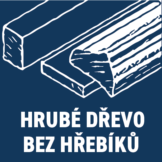 hrubé dřevo bez hřebíků