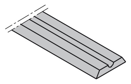 CMT 790 Oboustranný nůž pro hoblíky - 1 ks (H=5,5; L=80,5; K=1,1)