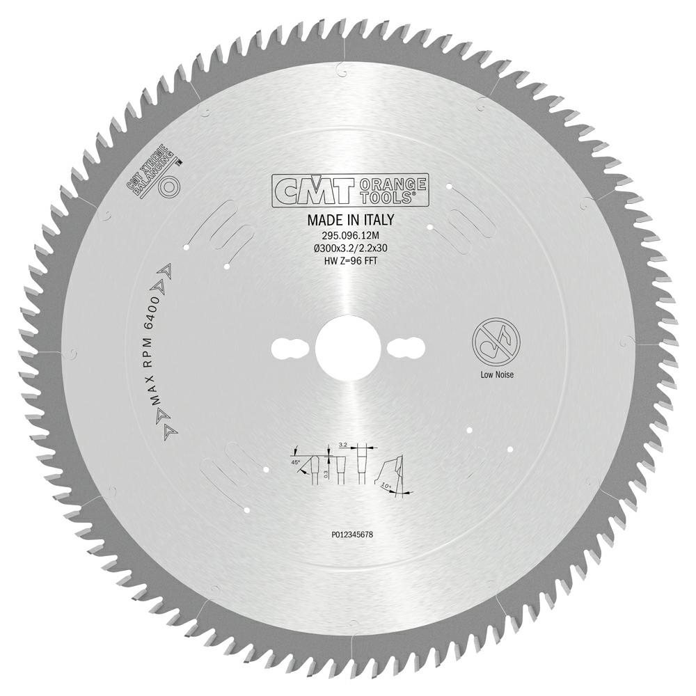 CMT - XTreme Pilový kotouč na lamino, DTD a MDF pro řezání bez předřezu (D300x3,20 F30 Z96 TFZ)