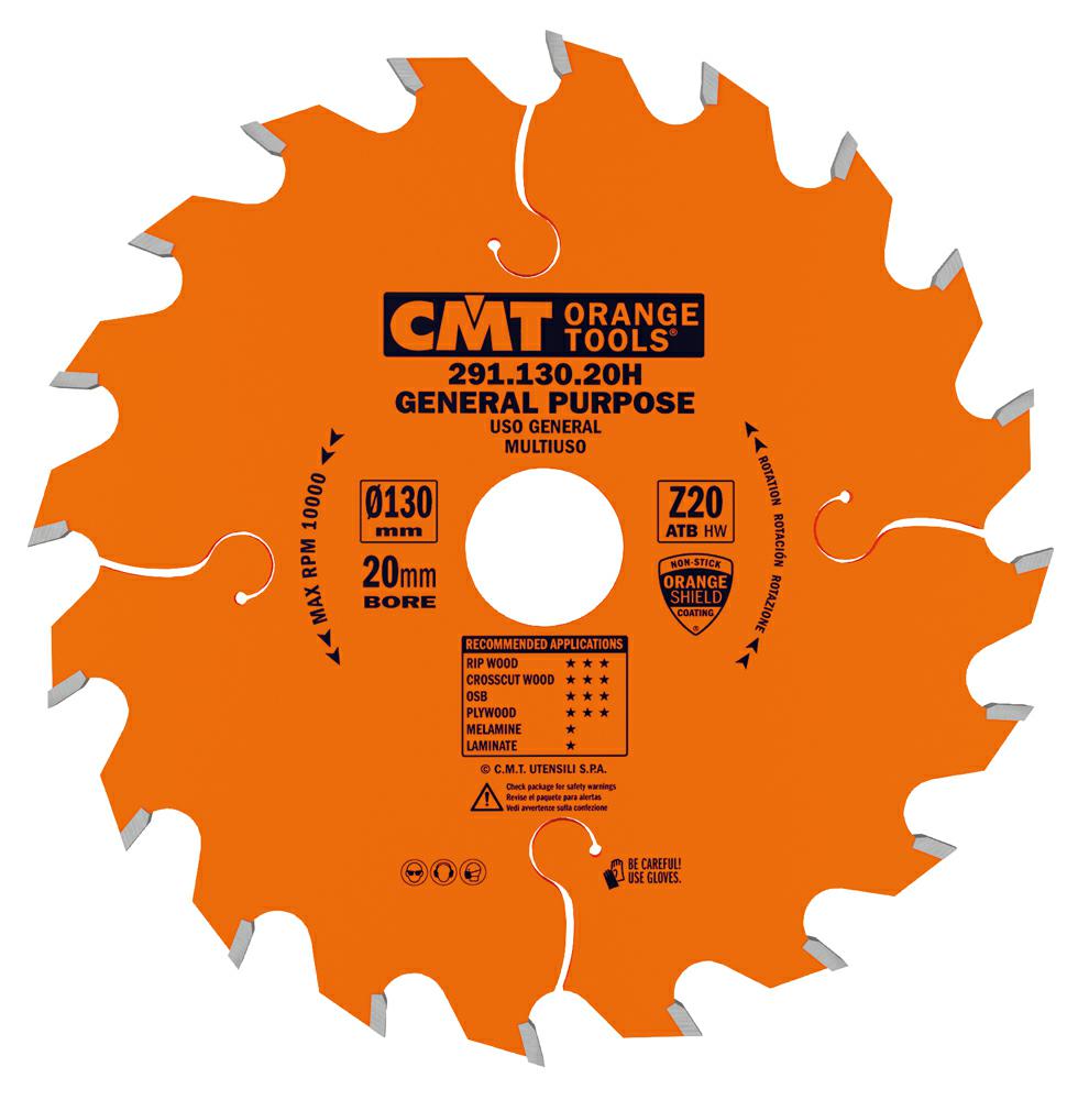 CMT - Industrial Univerzální pilový kotouč na dřevo (D130x2,40 F20 Z20 WZ)