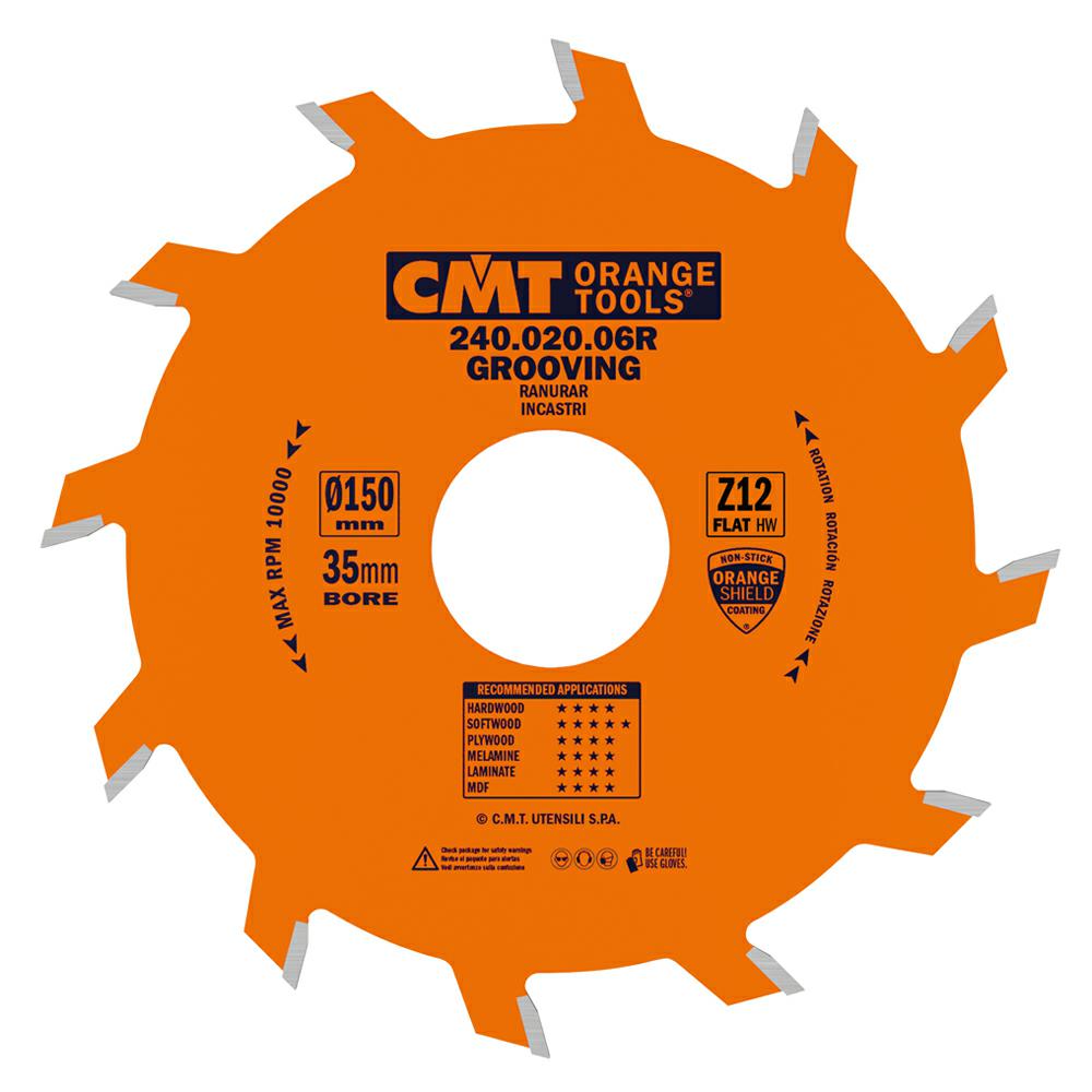 CMT - Industrial Drážkovací pilový kotouč (D150x2,00 F35 Z12 FZ)