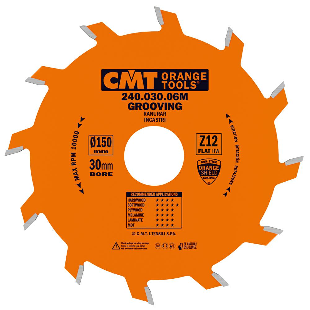 CMT - Industrial Drážkovací pilový kotouč (D150x3,00 F30 Z12 FZ)