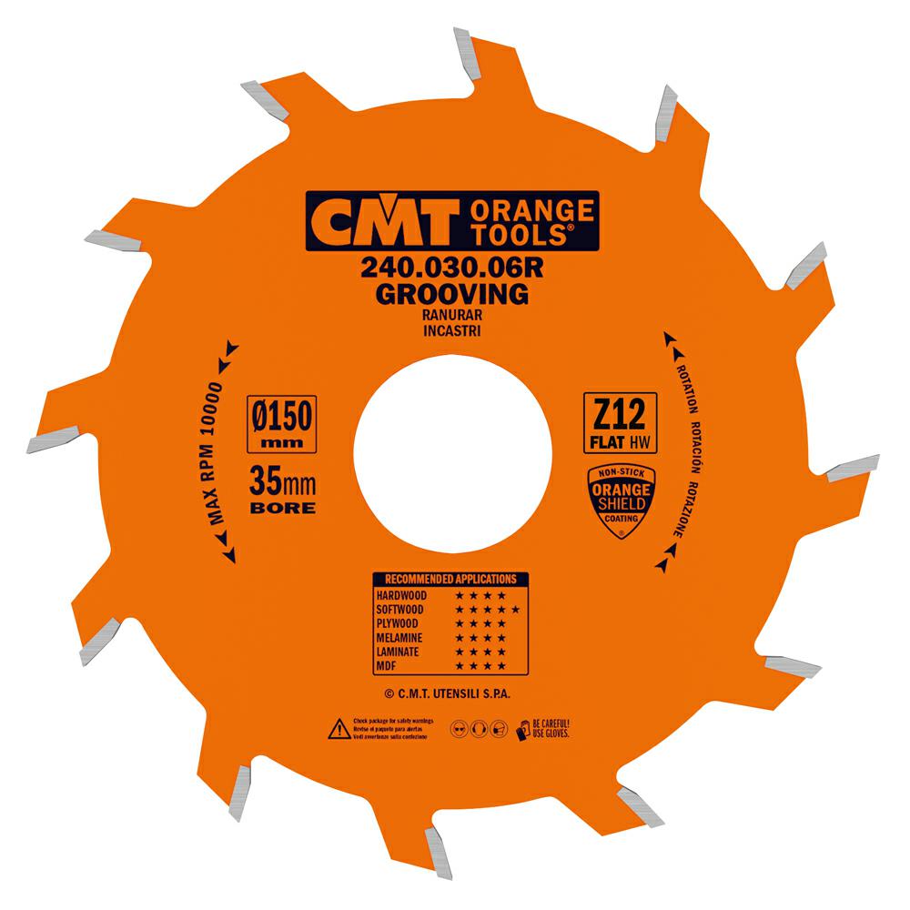 CMT - Industrial Drážkovací pilový kotouč (D150x3,00 F35 Z12 FZ)