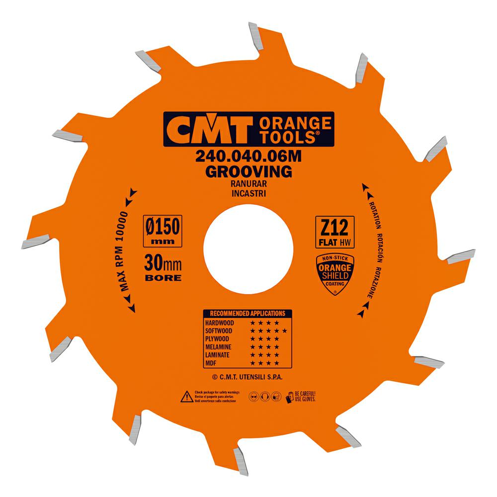 CMT - Industrial Drážkovací pilový kotouč (D150x4,00 F30 Z12 FZ)