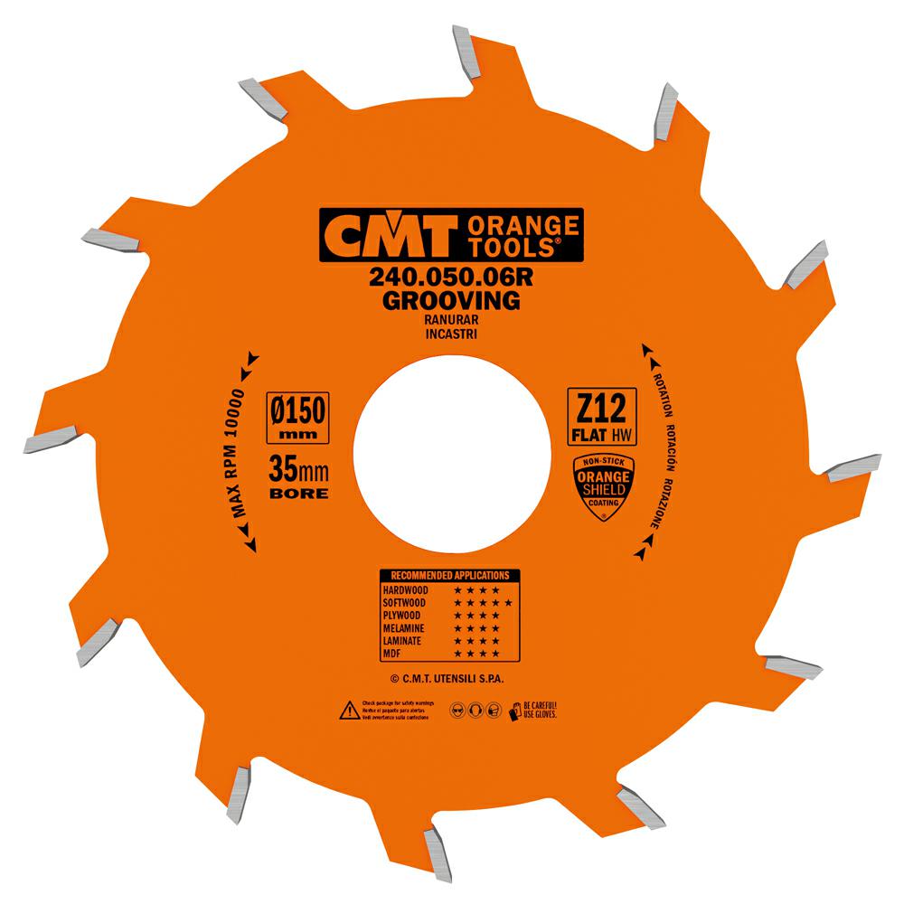 CMT - Industrial Drážkovací pilový kotouč (D150x5,00 F35 Z12 FZ)