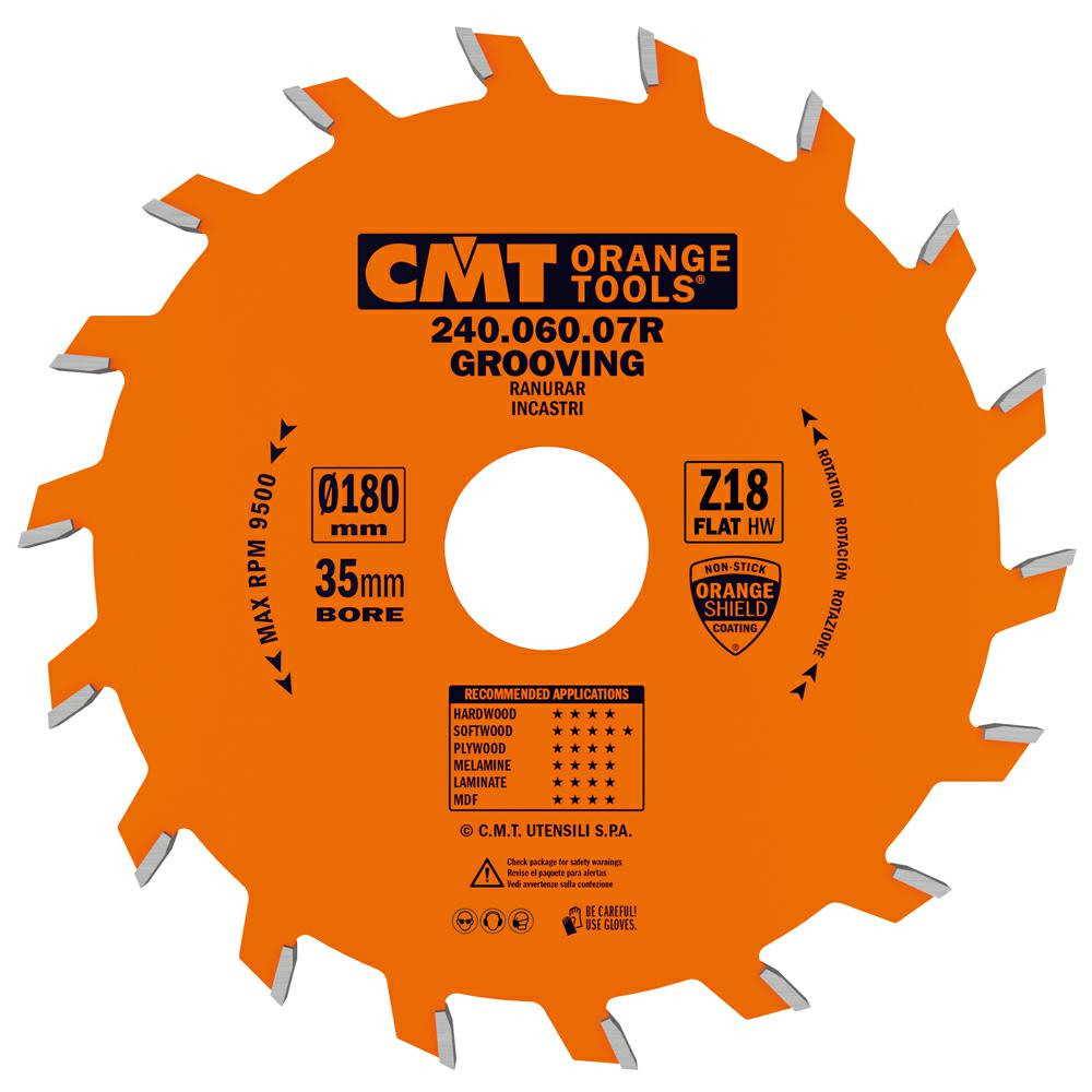 CMT - Industrial Drážkovací pilový kotouč (D180x6,00 F35 Z18 FZ)