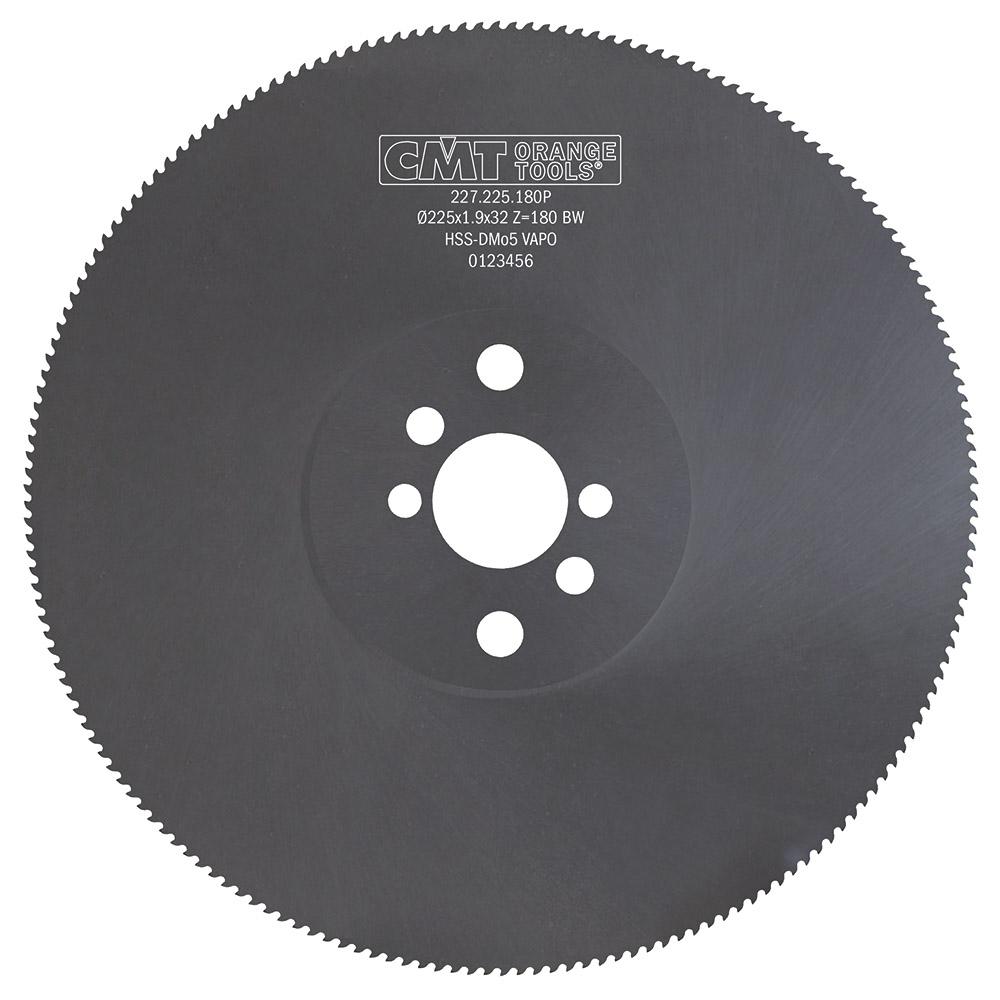 CMT - HSS pilový kotouč na kovy, ozubení BW, povlak VAPO (D225x1,90 F32 Z180 BW)