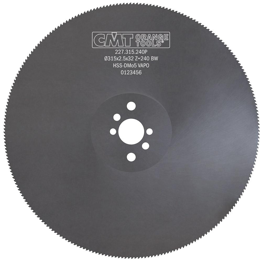 CMT - HSS pilový kotouč na kovy, ozubení BW, povlak VAPO (D315x2,50 F32 Z240 BW)