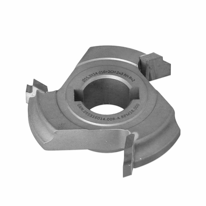 ITA GKN - Rádiusová fréza HM do olepovaček (D=55,30;F=16;I=14;Z=3; RH)