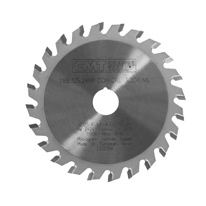 CMT - XTreme Kónický předřezový pilový kotouč (D125x3,40 F20 Z24 KON/WZ)