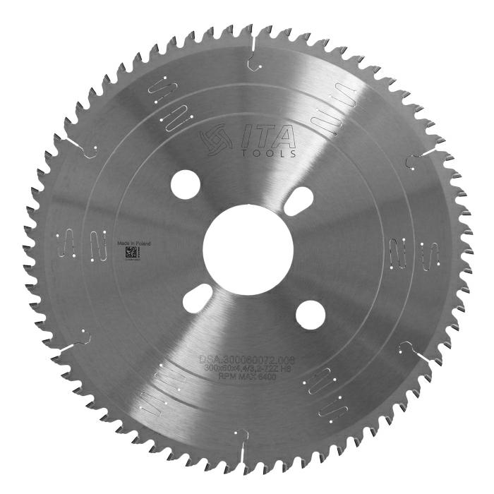 ITA DSA - Diamantový pilový kotouč pro nářezové centra (D=300;F=60;Z=72;K/P=4,40/3,20)