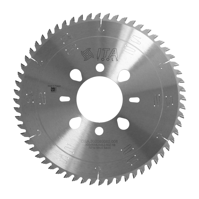 ITA DSA - Diamantový pilový kotouč pro nářezové centra (D=300;F=80;Z=60;K/P=4,40/3,20)