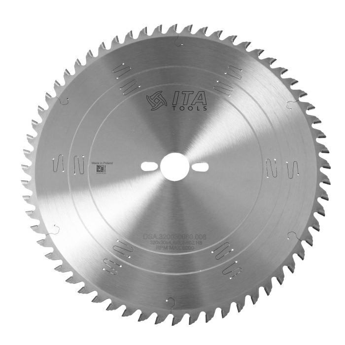 ITA DSA - Diamantový pilový kotouč pro nářezové centra (D=320;F=30;Z=60;K/P=4,40/3,20)