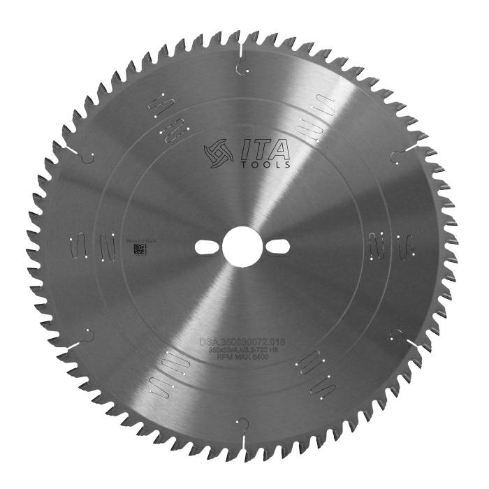 ITA DSA - Diamantový pilový kotouč pro nářezové centra (D=350;F=30;Z=72;K/P=4,40/3,20)