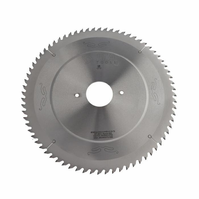 ITA DSA - Diamantový pilový kotouč pro nářezové centra (D=380;F=65;Z=72;K/P=4,40/3,20)