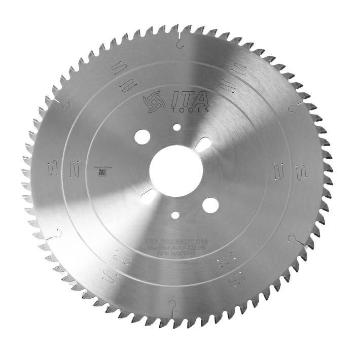 ITA DSA - Diamantový pilový kotouč pro nářezové centra (D=380;F=65;Z=72;K/P=4,40/3,20)