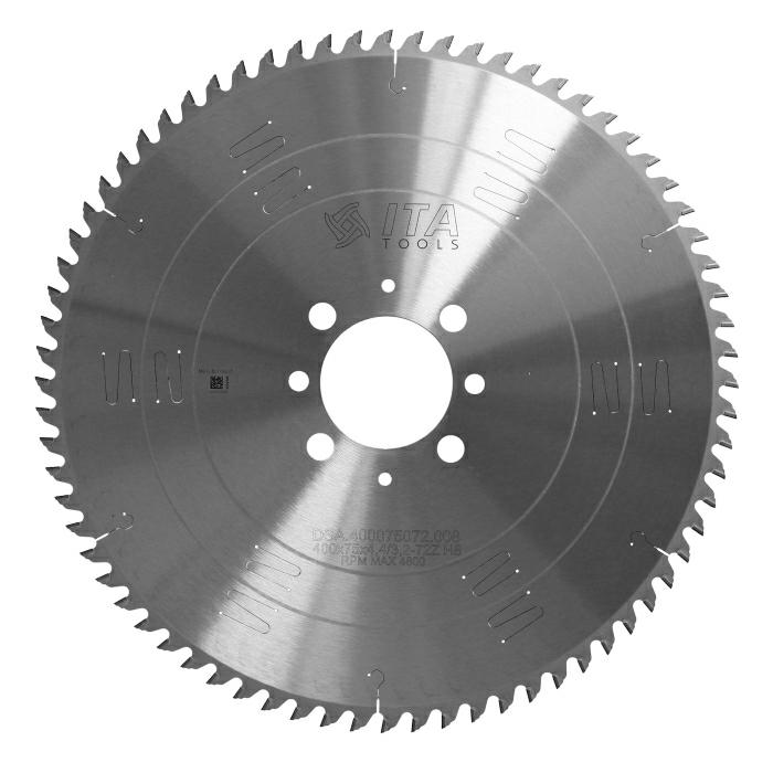 ITA DSA - Diamantový pilový kotouč pro nářezové centra (D=400;F=75;Z=72;K/P=4,40/3,20)