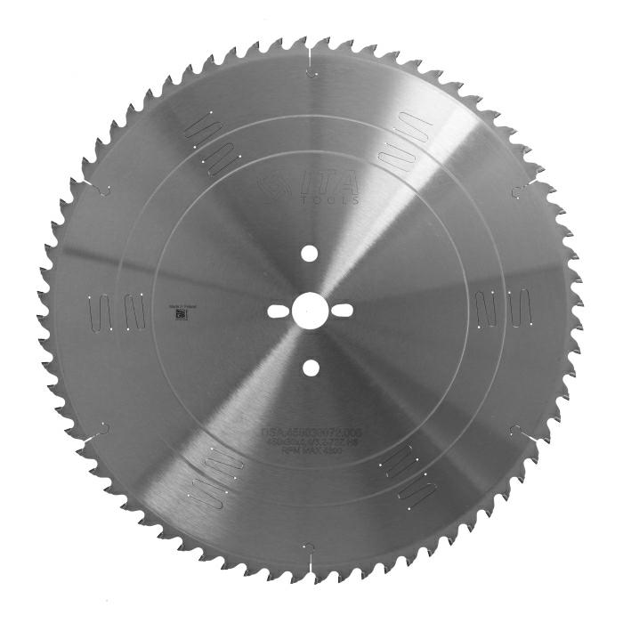 ITA DSA - Diamantový pilový kotouč pro nářezové centra (D=450;F=30;Z=72;K/P=4,40/3,20)