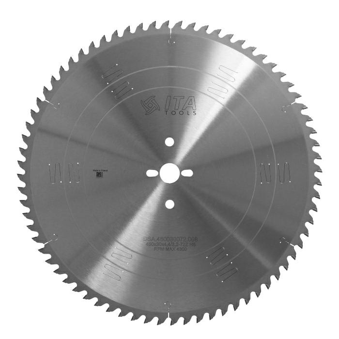 ITA DSA - Diamantový pilový kotouč pro nářezové centra (D=450;F=30;Z=72;K/P=4,40/3,20)