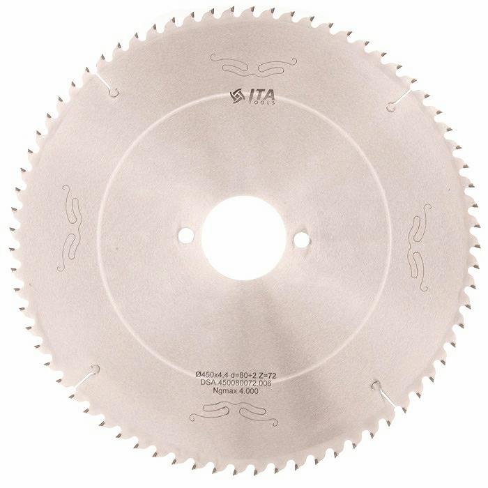 ITA DSA - Diamantový pilový kotouč pro nářezové centra (D=450;F=80;Z=72;K/P=4,40/3,20)