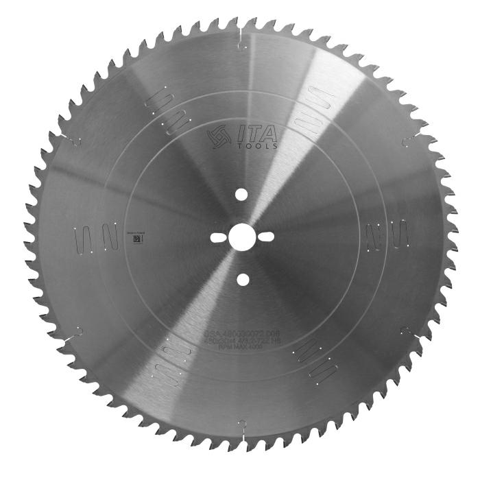 ITA DSA - Diamantový pilový kotouč pro nářezové centra (D=480;F=30;Z=72;K/P=4,40/3,20)