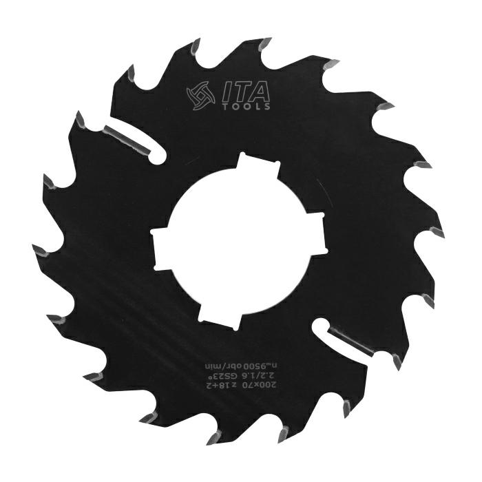 ITA PW1 - Tvrdokovový rozmítací pílový kotúč (D=200;F=70;Z=18;K/P=2,20/1,60)