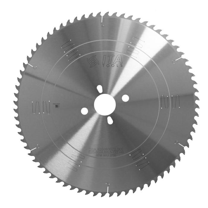 ITA DSA - Diamantový pilový kotouč pro nářezové centra (D=520;F=60;Z=72;K/P=4,80/3,50)