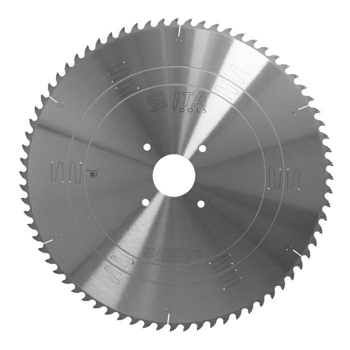 ITA DSA - Diamantový pilový kotouč pro nářezové centra (D=520;F=70;Z=72;K/P=4,80/3,50)