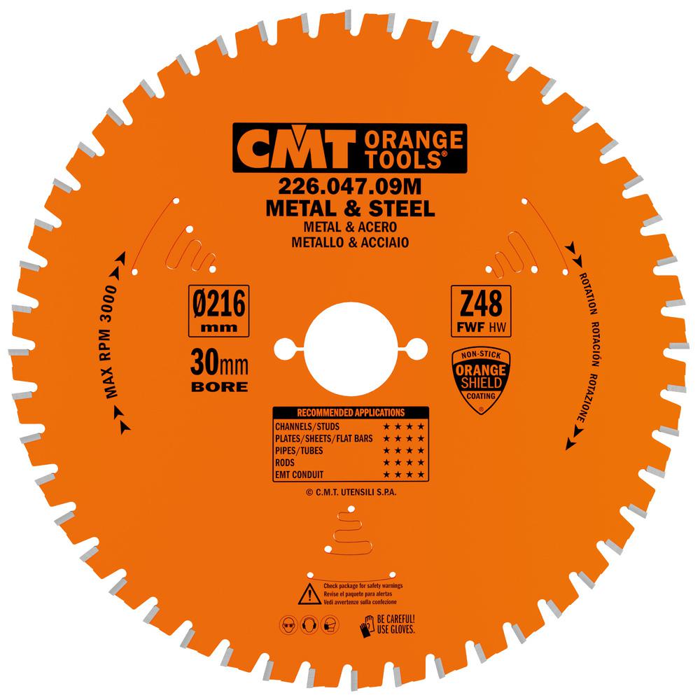 CMT - Industrial Pilový kotouč pro suché řezání oceli (D216x2,20 F30 Z48 FWF)