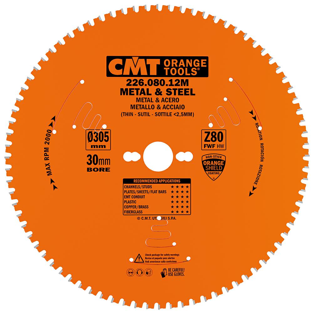 CMT - Industrial Pilový kotouč pro suché řezání oceli (D305x2,20 F30 Z80 FWF)