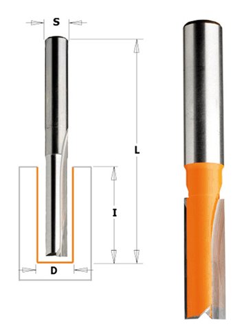CMT - Drážkovací fréza (D19x50,8 S=12,7 Z2 RH HW)