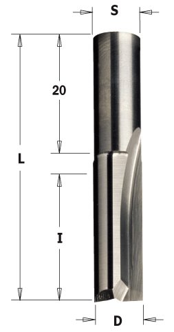 CMT - Monolitní drážkovací fréza VHM (D7x16 S=9,5 VHM)
