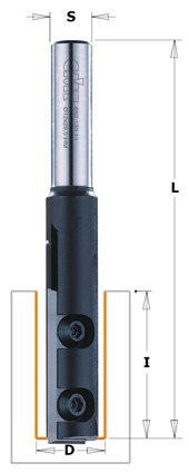 CMT - Kopírovací fréza s VBD (D16x50 L95 S=12 RH HW)