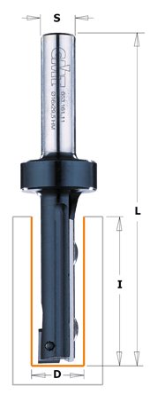 CMT - Kopírovací fréza s VBD (D16 S=12 RH HW)