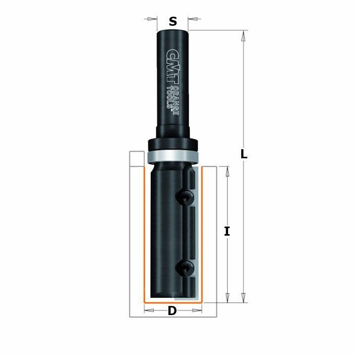 CMT - Kopírovací fréza (D19 L100 S=12 RH HW)