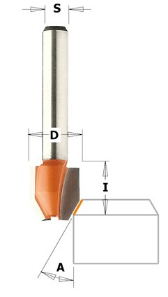CMT - Kombinovaná ořezávací fréza (D12x12,7 S=6 RH HW) (S=6; RH) 721.030.11