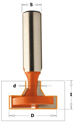 CMT - Fréza na T-drážky (D34,9x22,22 S=12,7 RH HW)
