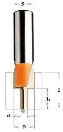 CMT - Fréza na vruty (D12,7x24,2 S=8 RH HW)