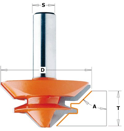 CMT - Fréza na spoje 90° (D70x31,7 S=12 RH HW)