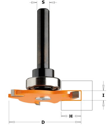 CMT - Drážkovací talířová fréza řady 823 (D47,6x5 S=8 RH HW)