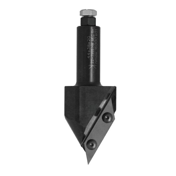 CMT - Fréza na V-drážku s VBD (D44x38 L15 S=20 RH HW)