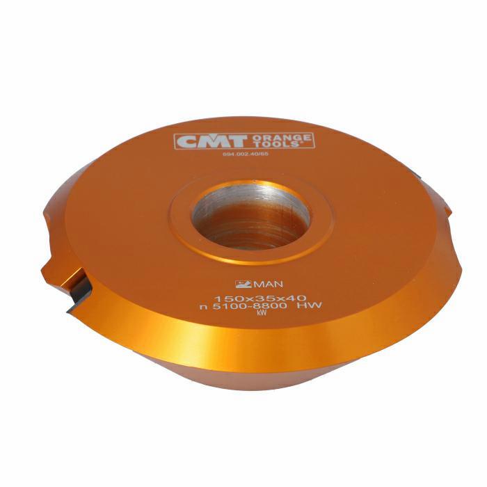 CMT Frézovací hlava pro zkosení 45° (D=150; I=50; F=30; RPM=5100-8800)