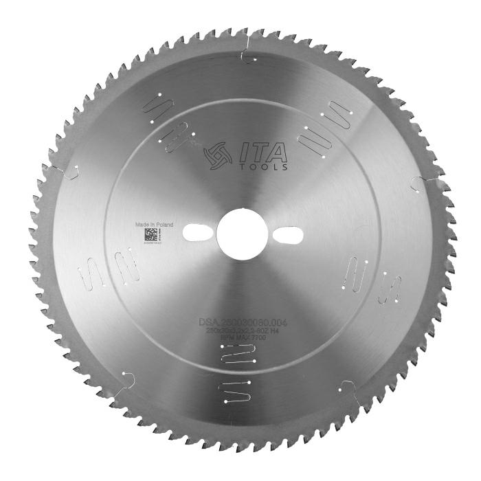 ITA DSA - Diamantový pilový kotouč pro formátovací pily (D=250;F=30;Z=80;K/P=3,20/2,20)
