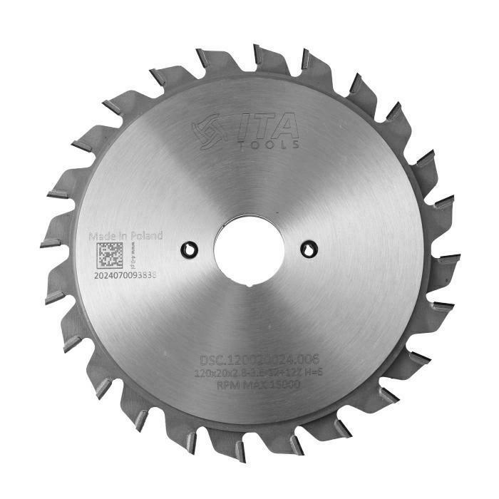 ITA DSC - Diamantový skládaný předřez pro formátovací pily (D=120;F=20;Z=24;K/P=2,80/2,20)