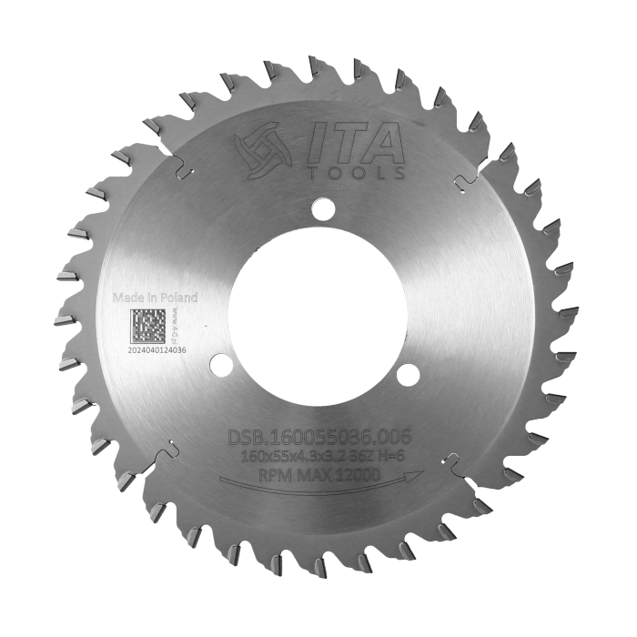 ITA DSB - Diamantový kónický předřez pro nářezová centra (D=160;F=55;Z=36;K/P=4,30/3,20)
