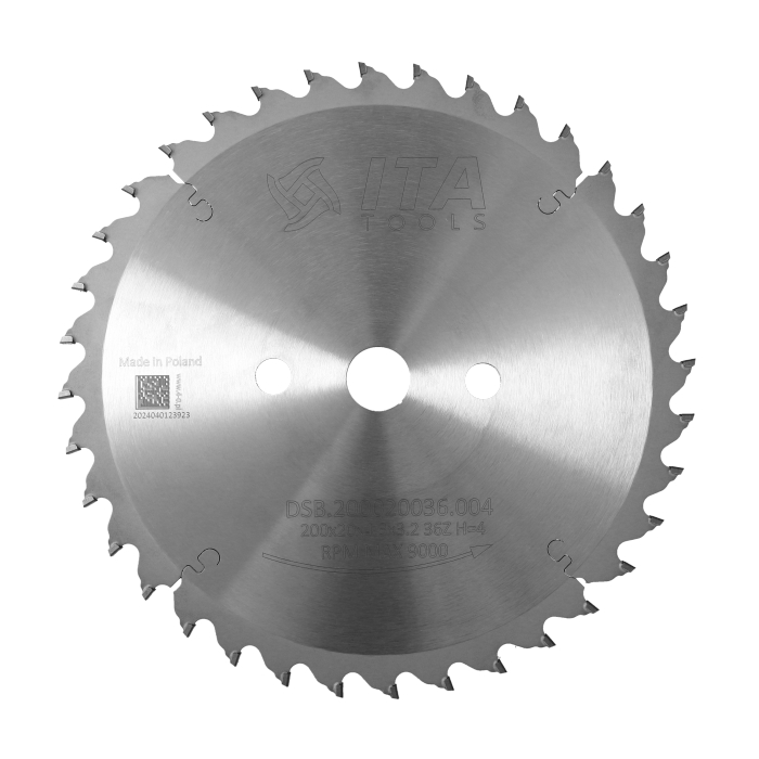 ITA DSB - Diamantový kónický předřez pro nářezová centra (D=200;F=20;Z=36;K/P=4,40/3,20)