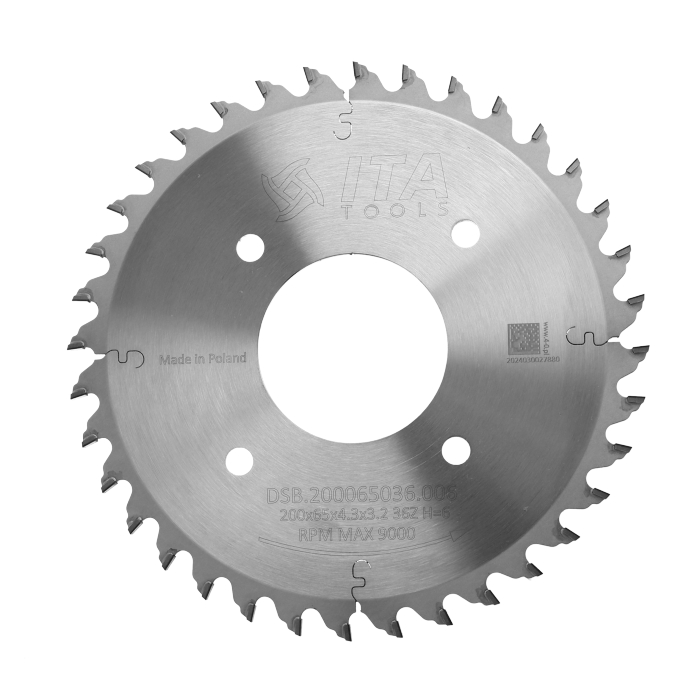 ITA DSB - Diamantový kónický předřez pro nářezová centra (D=200;F=65;Z=36;K/P=4,30/3,20)