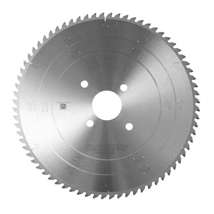 ITA DSA - Diamantový pilový kotouč pro nářezové centra (D=380;F=60;Z=72;K/P=4,80/3,50)