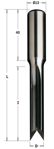 CMT - CNC dlabací fréza (D8x50 L95 S=13 HW)