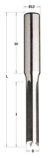 CMT - Dlabací fréza SP (D8x45 L100 S=13 RH HW)